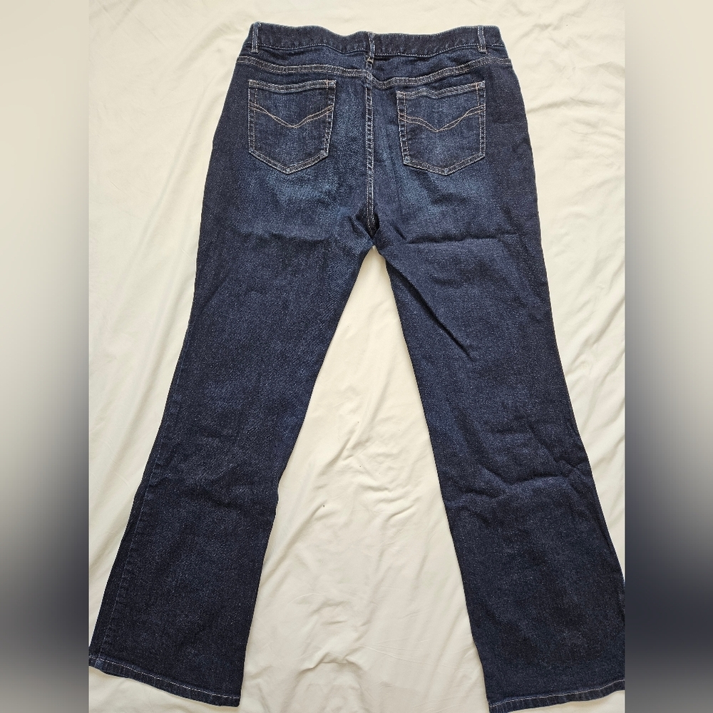 J Jill Womens Bootcut Jeans Dark Wash Stretch Denim Authentic - Picture 9 of 10